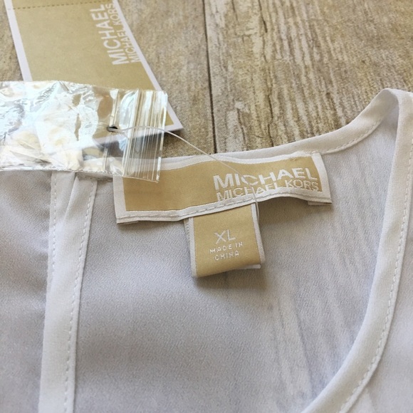 Michael Kors White Blouse Tank Top - Picture 3 of 8